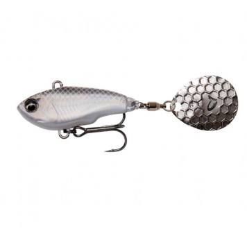 Тейл спиннер SAVAGE GEAR Fat Tail Spin 6.5cm 16G Sinking White Silver