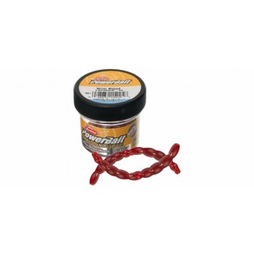 Силикон Berkley PowerBait Maxi Blood Worm 100 шт мотыль крупный