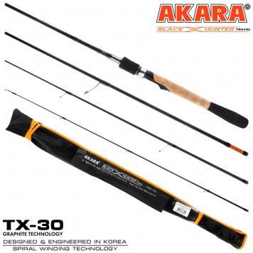 Спиннинг Akara Black Hunter Travel 734 L (3-12) 2,20 м-1
