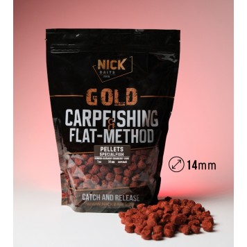 Пеллетс NICK BAITS GOLD PELLETS SPECIALFISH Клюква-Кальмар 1 кг, 14 мм