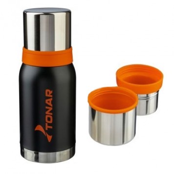 Термос Tonar TM-038 0,75 л черный (2 крышки-кружки)