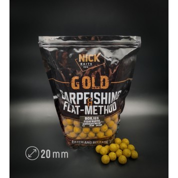 Бойлы прикормочные NICK BAITS GOLD FISHFRUITS Молочный орех 1 кг, 20 мм