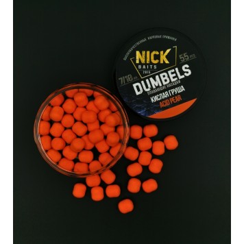 Насадки NICK BAITS DUMBELS 7/10 мм Кислая груша