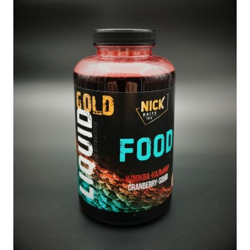NICK BAITS GOLD LIQUID FOOD Клюква-Кальмар