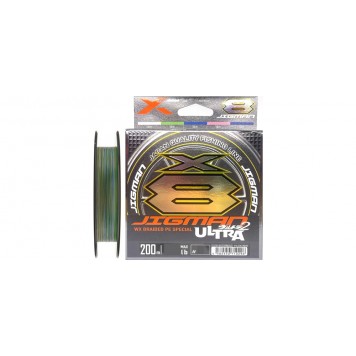 Шнур YGK X-Braid Jigman Ultra X8 GP-D 200m #1.0/0.165mm 20Lb/9.0kg