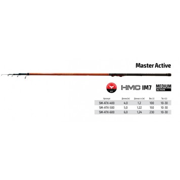 Удочка S Master Active TX-20  6,0 м