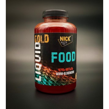 NICK BAITS GOLD LIQUID FOOD Червь-Мотыль