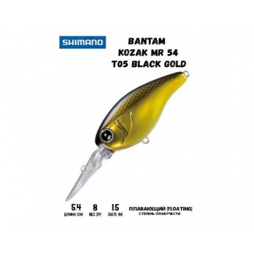 Воблер SHIMANO Bantam Kozak MR 54mm 8g T05 Black Gold