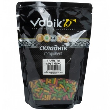 Компонент прикормки Vabik BIG PACK Гранулы фрут микс 750г