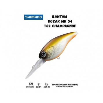 Воблер SHIMANO Bantam Kozak MR 54mm 8g T02 Champagnue