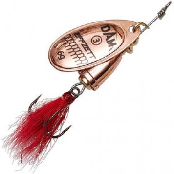 Блесна вращающаяся DAM FZ Executor Dressed Spinner #4 8g S Copper