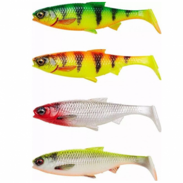 Приманка мягкая SAVAGE GEAR 3D River Roach 12cm 17g Dark Water Mix 4шт