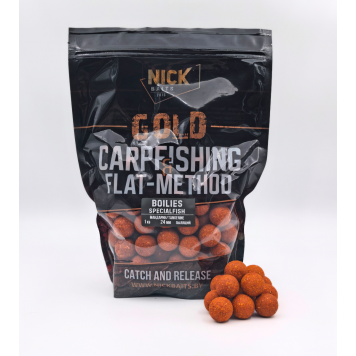 Бойлы прикормочные РАСТВОРИМЫЕ NICK BAITS GOLD Мандарин 1 кг, 24 мм