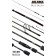 Спиннинг Akara SL1001 Black Shadow 802MLF TX-30 (3,5-10,5) 2,44 м