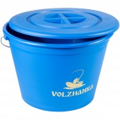 Ведро "Волжанка" пластиковое с крышкой 25л AC028-25LW