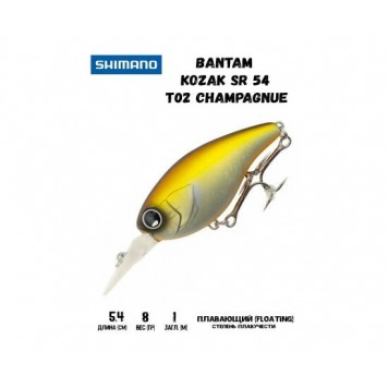 Воблер SHIMANO Bantam Kozak SR 54mm 8g T02 Champagnue