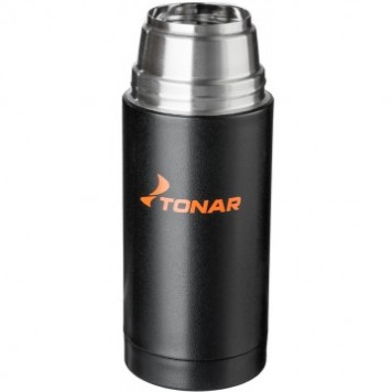 Термос Tonar TM-024 0,75 л черный (дополн.пласт.чашка)-1