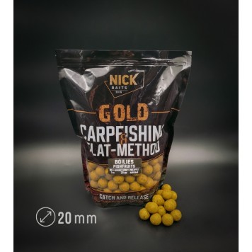 Бойлы прикормочные NICK BAITS GOLD FISHFRUITS Мед-ананас 1 кг, 20 мм