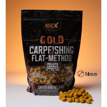 Пеллетс NICK BAITS GOLD PELLETS FISHFRUITS Тигровый орех 1 кг, 14 мм