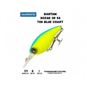 Воблер SHIMANO Bantam Kozak SR 54mm 8g T08 Blue Chart