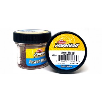Силикон Berkley PowerBait Micro Blood Worm 150 шт мотыль мелкий