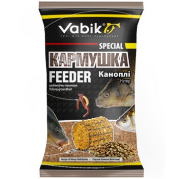 Прикормка Vabik FEEDER Конопля 1кг
