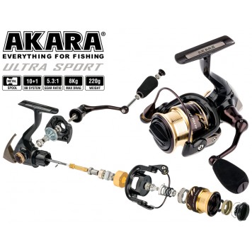 Катушка Akara Ultra Sport 1000 10+1 bb-4