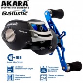 Катушка мульт. Akara Ballistic AB20L 11+1bb кастинг.