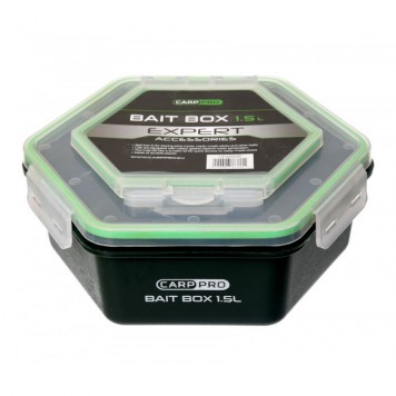 Контейнер для прикормки CARP PRO 1,5л с крышкой без отверствий-1
